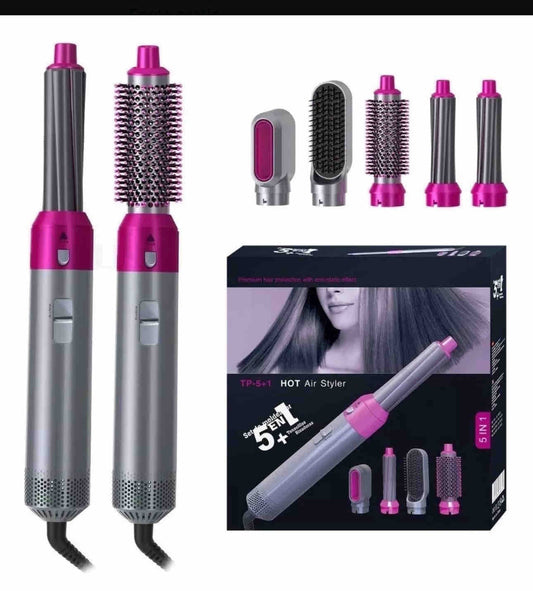 Cepillo Secador Voluminizador 5 en 1 - Peinado Profesional en Casa